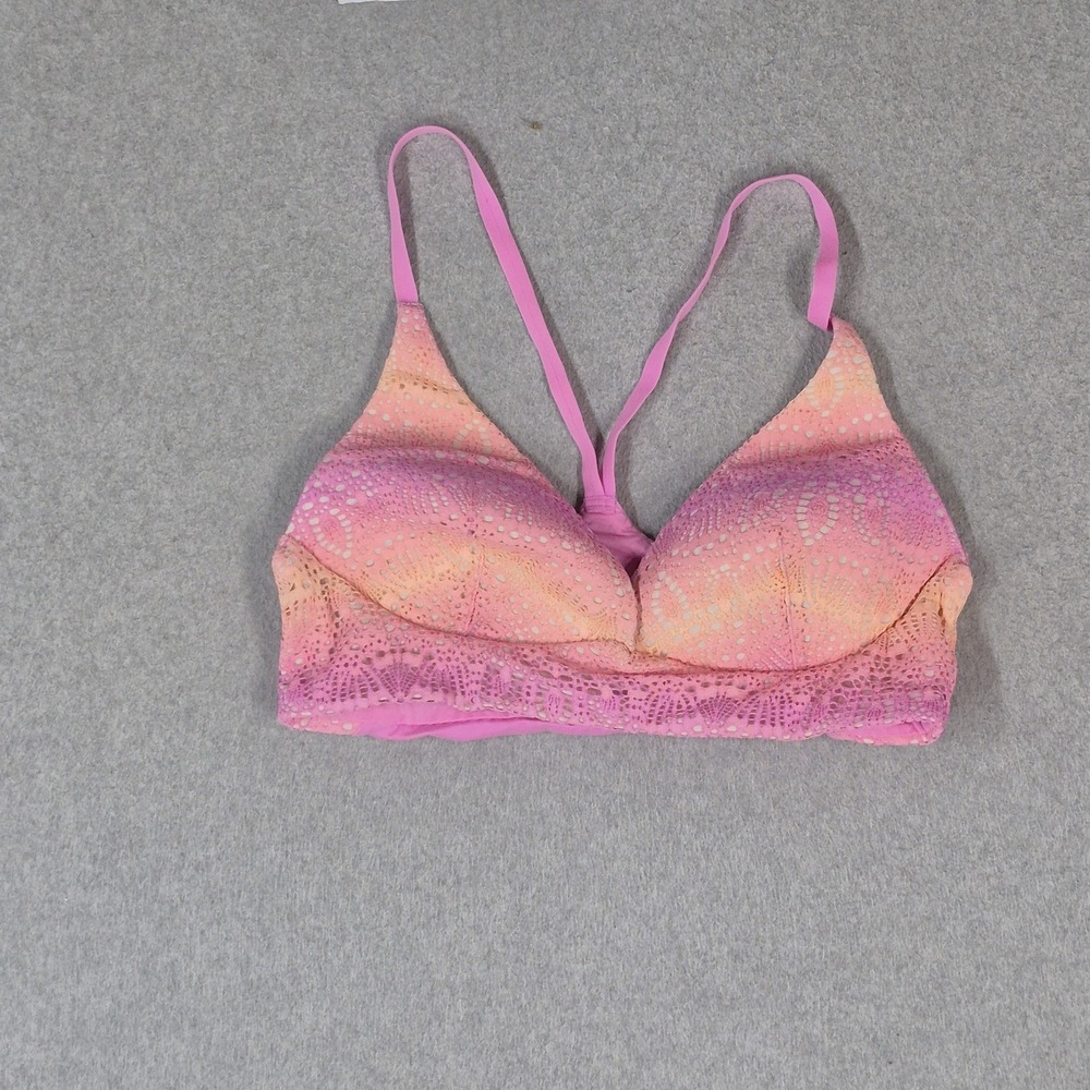 Victoria's Secret Women Bra 36B Pink Geometric Body By Lightly Lined Plunge